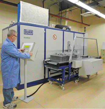 Replaces its aqueous parts-cleaning machines with nonchlorinated-hydrocarbon cleaning system