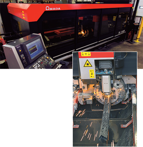 Amada FOM2RI 3015 laser-cutting machine with rotary index station