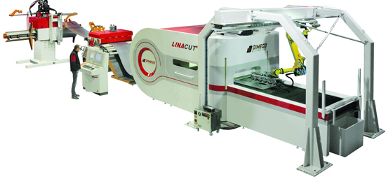 Continuous-coil fiber-laser cutting