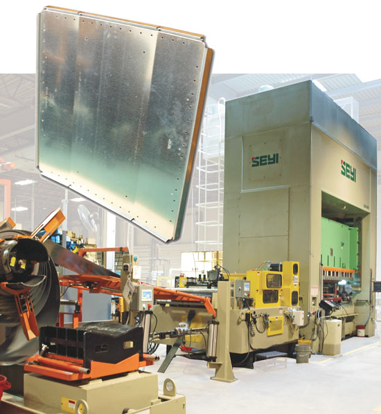 660-ton big-bed Seyi press and space-saving Dallas feed line