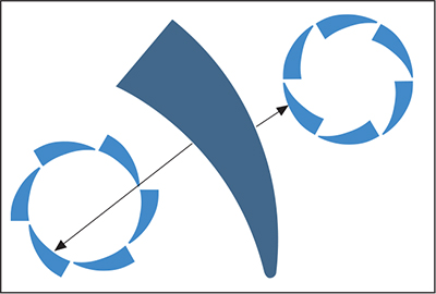 inside/outside radius tool is ideal for punching a large radius