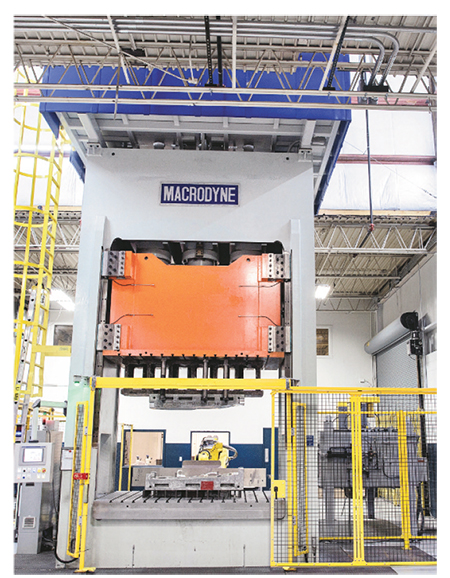600-mton press anchoring the new manufacturing cell at Experi-Metal