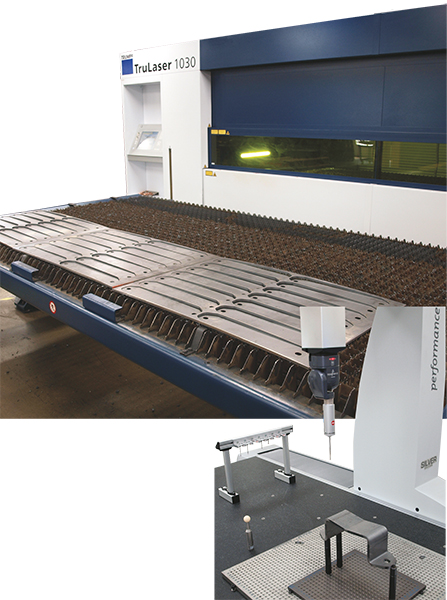 3000-W fiber-laser cutting machine 