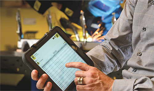 Esab online welding-data management system