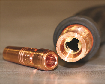 all copper conductive path of nonthreaded consumables