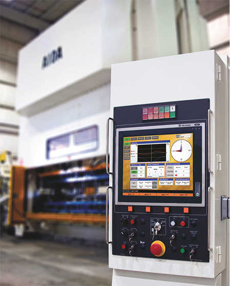Aida DSF-series servo press control