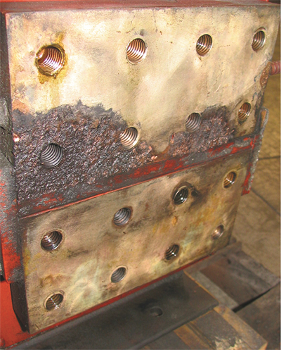 Remaching surfaces may be required to restore full power to the welding machine