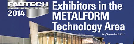 FABTECH 2014—Exhibitors in the METALFORM Technology Area