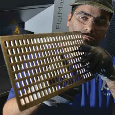Grill Fabricator Greets 
Leveler with Open Arms