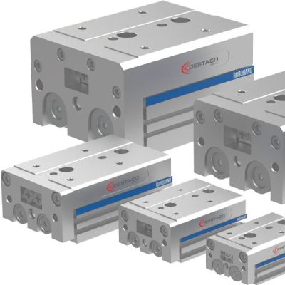 Linear Pneumatic Table Slides for Machine Tending, Part Transfer