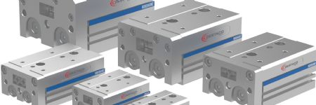 Linear Pneumatic Table Slides for Machine Tending, Part Transfer