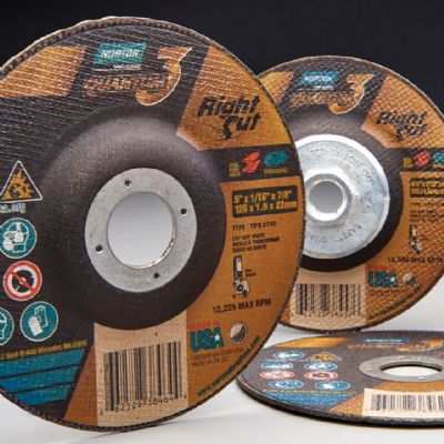 Cutoff Wheels Feature Rapid Cutting Action