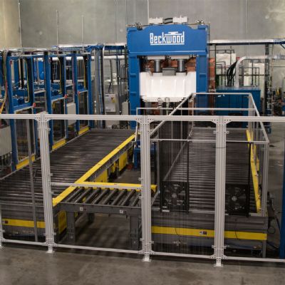 Custom Hydraulic Press Features Automated Die Change