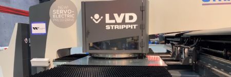 LVD Strippit servo-electric E-1225 punch press as seen at FABTECH 2018