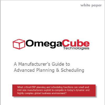 A Manufacturer’s Guide to Planning & Scheduling