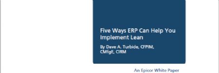 Five Ways ERP Can Help You Implement Lean