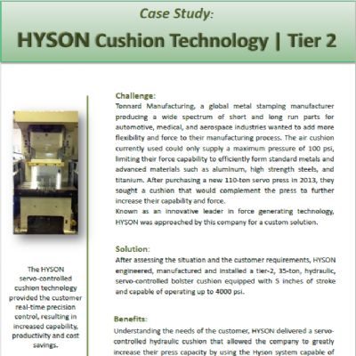 Hyson Cushion Technology Tier 2