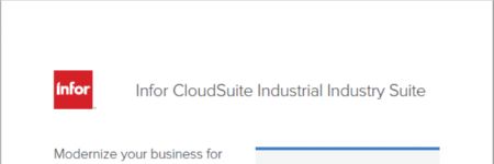 Infor CloudSuite Industrial Industry Suite