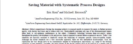 Saving Material with Systematic Process Designs