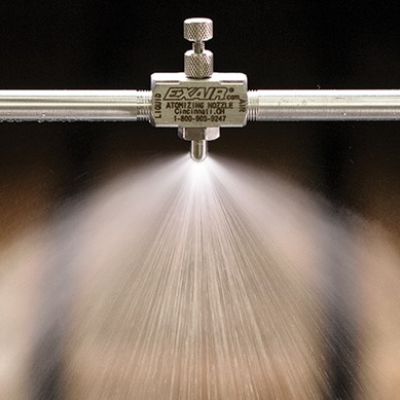 Small Internal-Mix Spray Nozzles Coat, Cool, Treat...