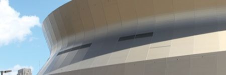 Anodized Aluminum Finishes the Superdome