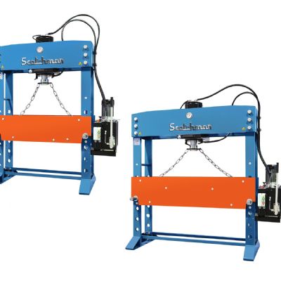 Hydraulic Presses Boast a Flexible, Open-Sideframe...