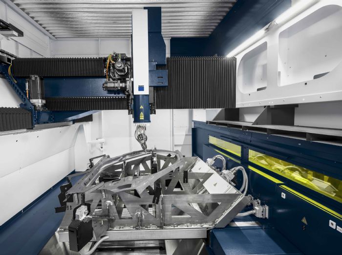 A Trumpf 3D laser cutting