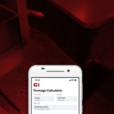 Load-Calculator App Compatible with All Press Brakes