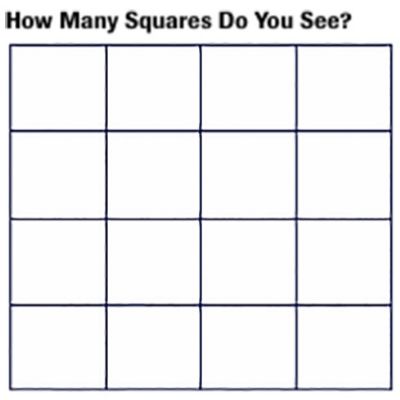 Hidden Squares and Invisible Gorillas
