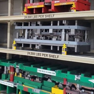 Safety Blocks Improve Die Storage and Stacking