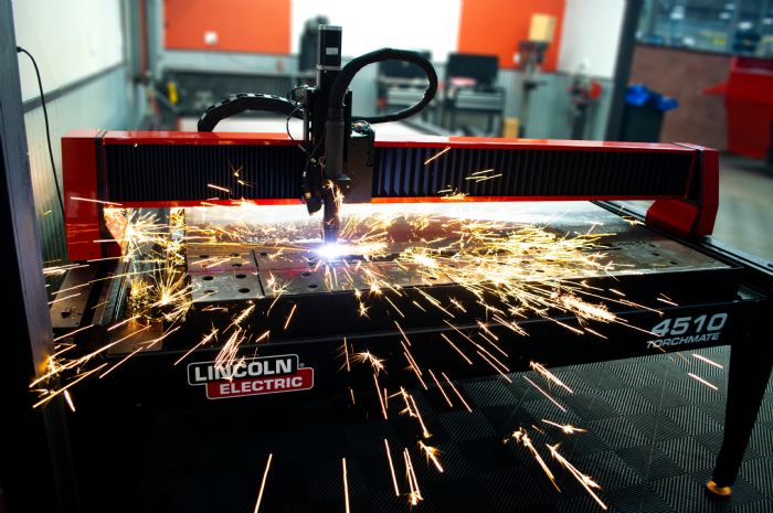 New CNC Plasma Cutting Table Accepts 5 by 10ft. Sheets MetalForming