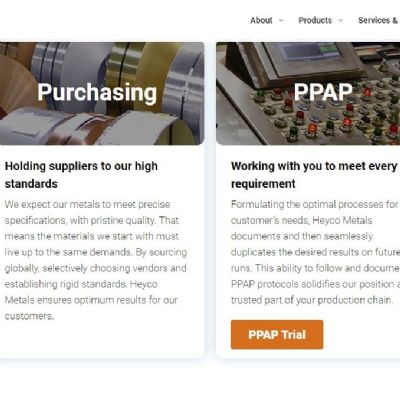 Heyco Metals Launches New Website