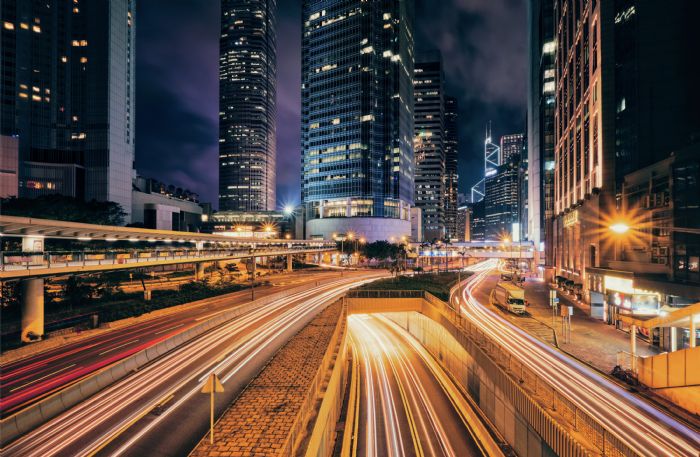 street-traffic-hong-kong-night