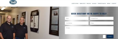 TAB Industries Launches New Website, Showcases Laser Cutting