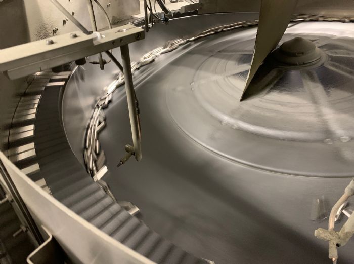 Photo A feeder bowl at finishing machine