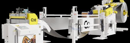 Servo Feed Line Featured, with Automated Straightener Setup