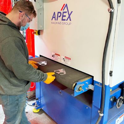 Sheet Metal Fabricator Adds Wide-Belt Metal-Finishing Machin...