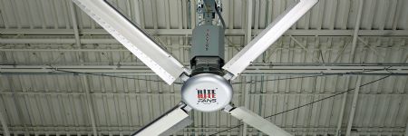 New Rite-Hite Low-Speed Fan Spreads Cooling Air 85 ft. in All Directio...