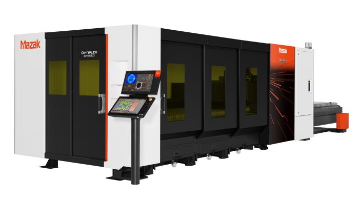 Mazak-FABTECH-2022-Optiplex-3015-NEO-laser-cutting