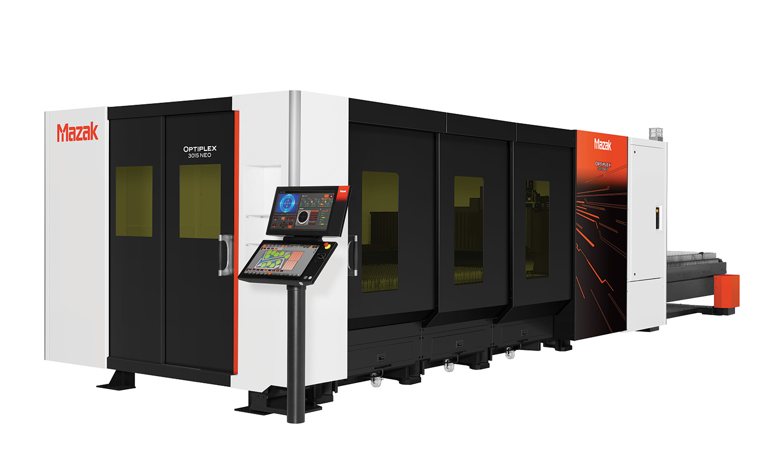 Mazak-FABTECH-2022-Optiplex-3015-NEO-laser-cutting