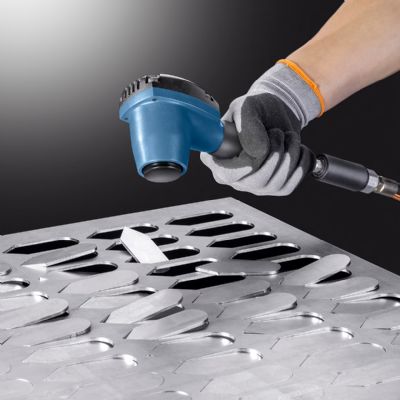 Pneumatic Tool Separates Small Laser-Cut Parts