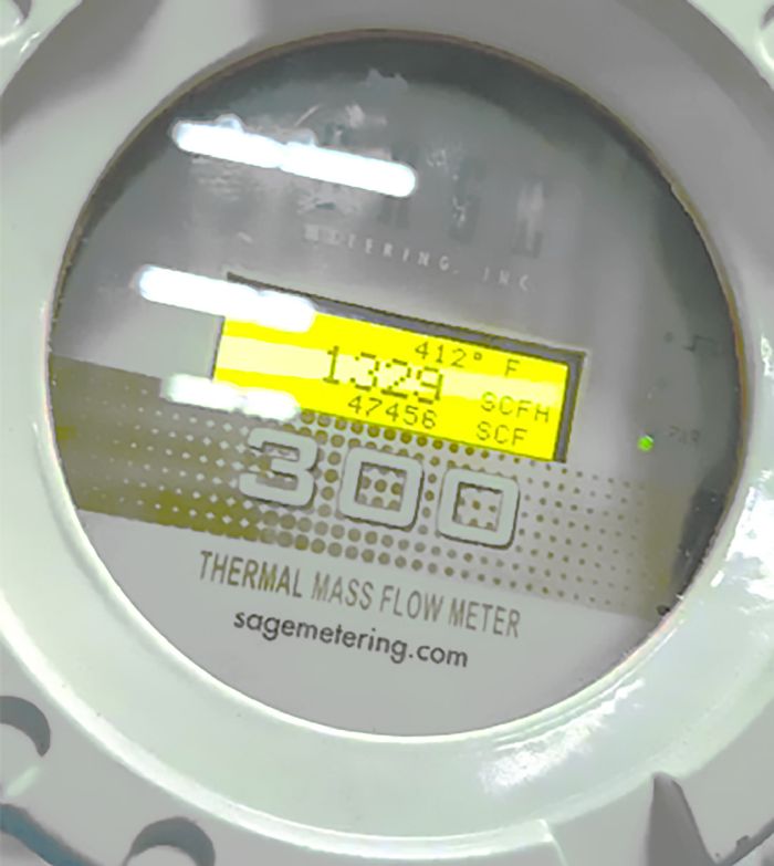 thermal mass flow meter