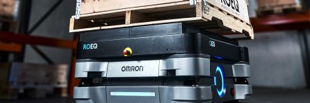Omron AMRs With ROEQ Lifter and Rol...