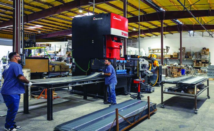 4-Mechanical-presses-plank-unloading-Amada-Press-R-S-Roof-Products