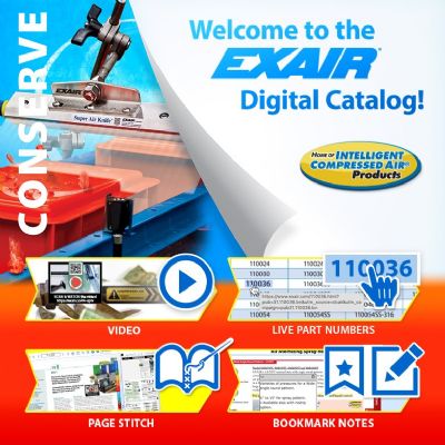 Exair Launches Interactive Digital Catalog of Compressed-Air Products
