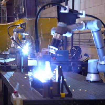Hirebotics Cobot Welder Integrates Miller Auto DeltaWeld GMA...