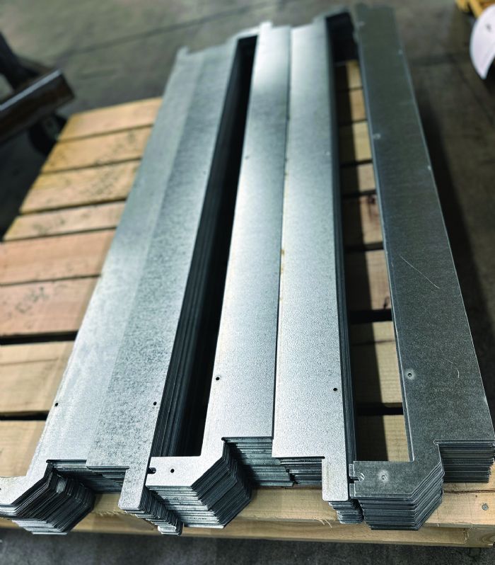 Big O Metals galvanized-steel sheet cut