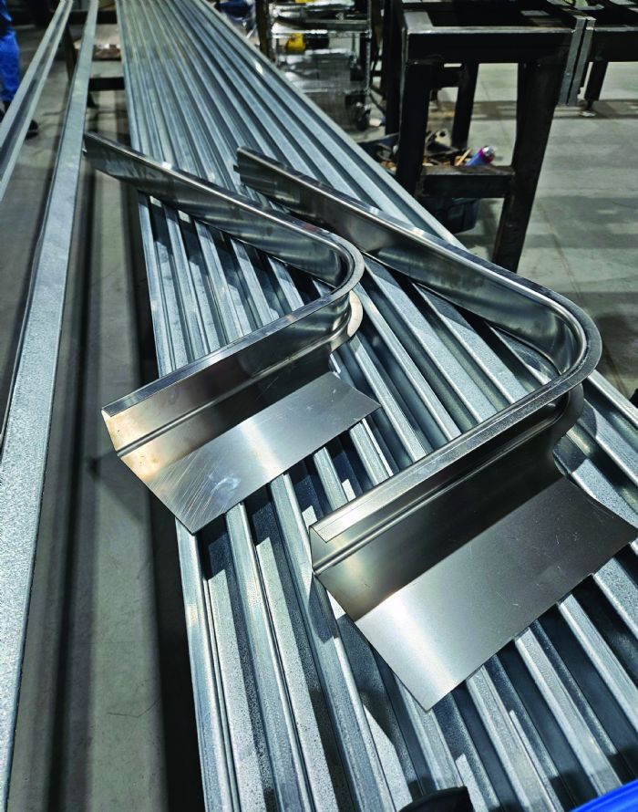 B railcar frame part