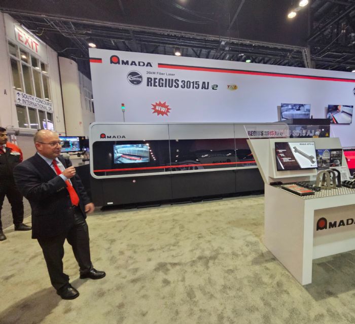 Amada-regius-3015-AJ-e-laser-cutting-FABTECH-2024
