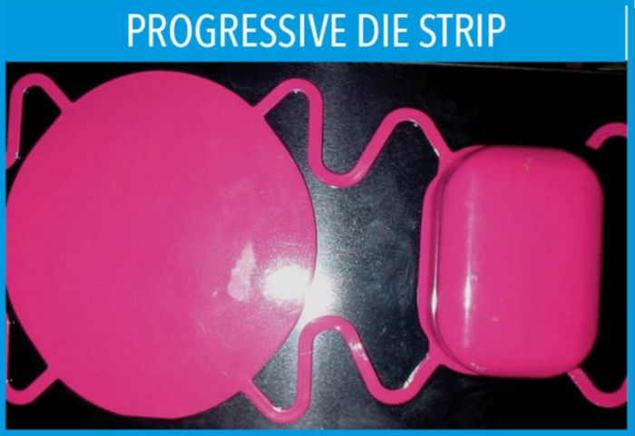 Progressive die strip